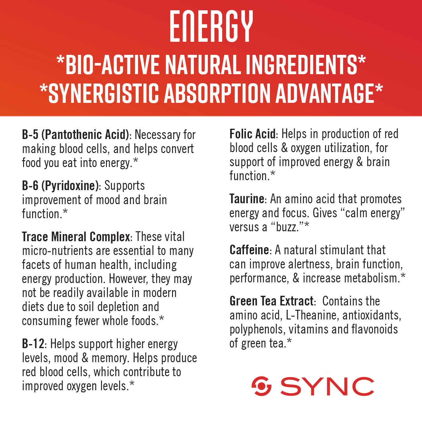 
                  
                    SYNC Energy - 15 Pack
                  
                