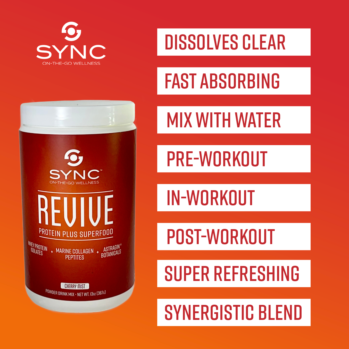 
                  
                    SYNC REVIVE - Clear Protein Plus Superfood
                  
                